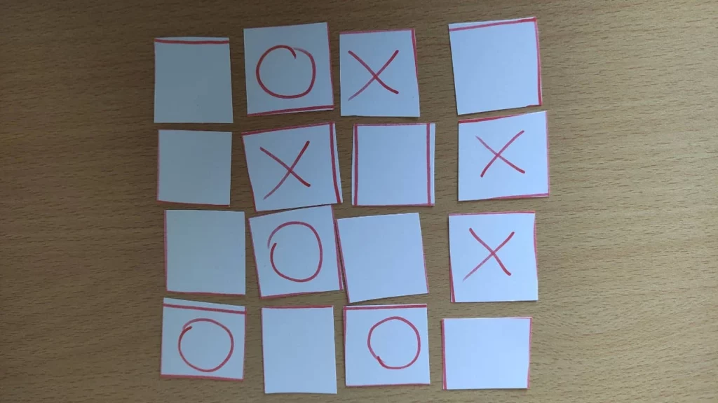 flutter puzzle hack: slide for four paper prototype
